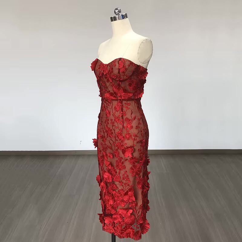 Leanna Dress - Red - Preorder