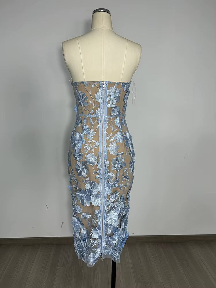 Leanna Dress - Blue - Preorder
